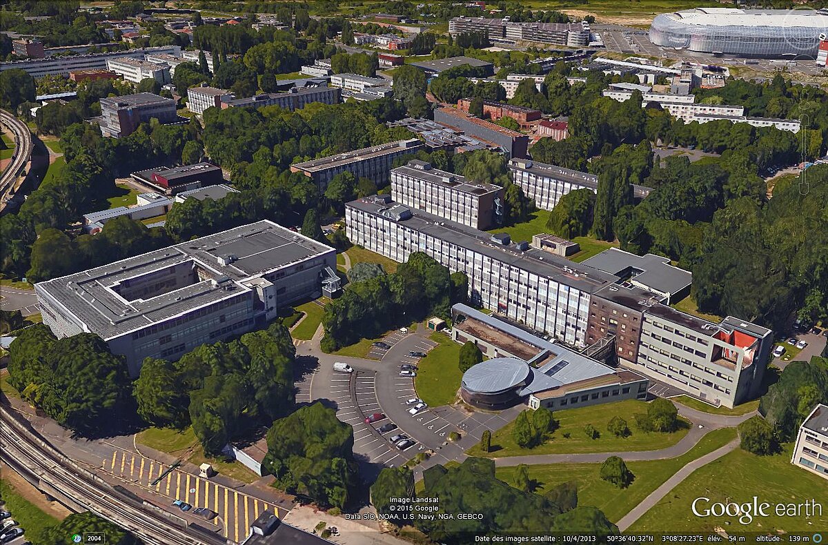 Vue du Bâtiment P5 - école doctorale SMRE